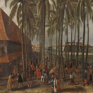 Painting of The Batavia Castle seen from the Kali Besar West