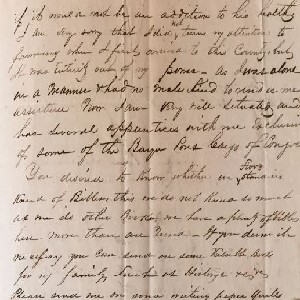 Image of one of the handwritten letters from the collection