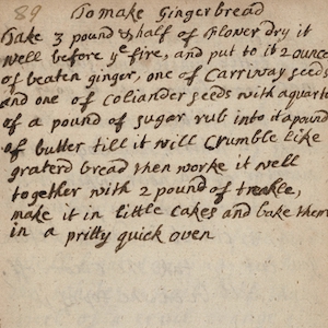 Handwritten black ink recipe written in a paragraph format.