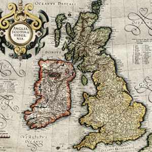 Historical map of the British Isles from British History Online