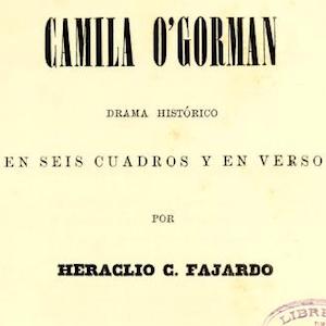 Title page of Camila O'Gorman