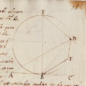Thumbnail image from website Galileo's Notes on Motion
