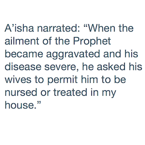 Excerpts from the Hadith by A’isha 