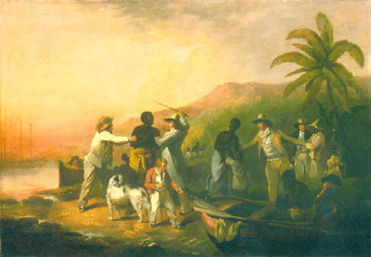 Painting of a slave sale