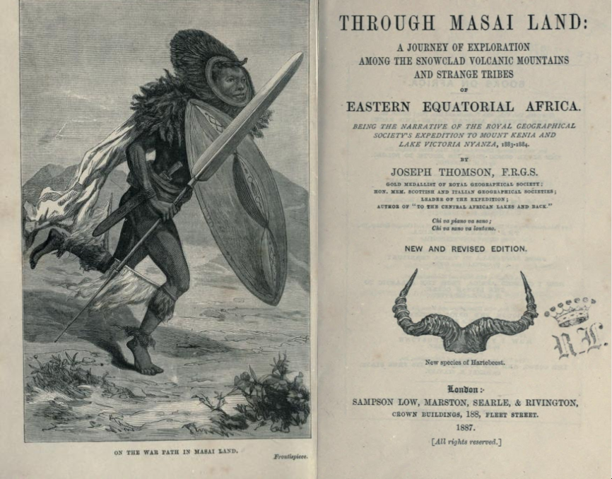 Through Masai Land title page